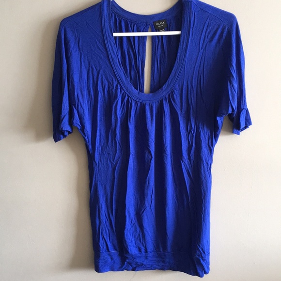 Talula/Aritzia Blue loose top - Picture 1 of 3